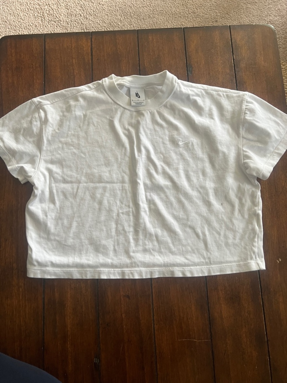 🎉🎉 5 for $20🎉🎉White Nike Cropped Crewneck Tee - women